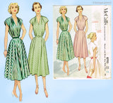 1950s Vintage McCall Sewing Pattern 8793 Uncut Misses Bias Cut Dress 36 Bust