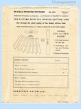 1940s Vintage McCall Sewing Pattern 884 WWII Misses Necktie Apron Fits All