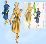 1950s Vintage McCalls Sewing Pattern 8892 Misses Maternity Dress Sz 32 Bust