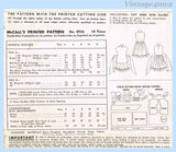 1950s Vintage McCalls Sewing Pattern 8956 Darling Girls Apron or Jumper Sz 12