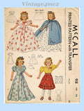 1940s Vintage McCall Sewing Pattern 918 Rare WWII 15 Inch Movie Doll Clothes