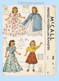1940s Vintage McCall Sewing Pattern 918 Rare WWII 22 Inch Movie Doll Clothes