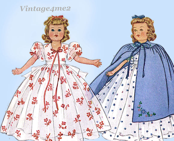 1940s Vintage McCall Sewing Pattern 918 Rare WWII 22 Inch Movie Doll Clothes