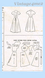 1950s Vintage McCalls Sewing Pattern 9322 Misses Cocktail or Dinner Dress Sz 32 B