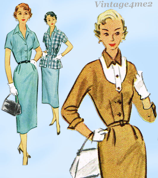 McCall 9364: 1950s Uncut Misses Dress Sz 36 B Vintage Sewing Pattern –  Vintage4me2