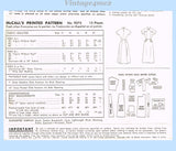 McCall's Pattern 9375 Envelope Back