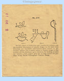 1910s McCall Kaumagraph Embroidery Transfer 975 Uncut Lazy Daisy Vanity Scarf