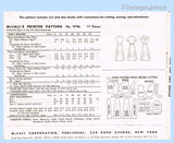 McCall's Pattern 9796 Envelope Back