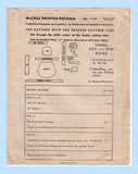 McCall 1134: 1940s Misses WWII Embroidered Apron Fits All Vintage Sewing Pattern