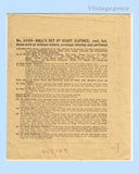 1910s Vintage McCall Sewing Pattern 8090 18 Inch Little Girl Doll Clothes Set