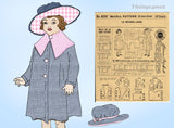1910s Vintage McCall Sewing Pattern 8090 18 Inch Little Girl Doll Clothes Set