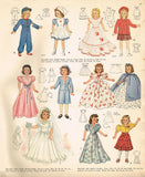 1940s Vintage McCall Sewing Pattern 918 Rare WWII 15 Inch Movie Doll Clothes