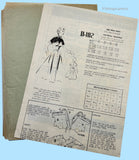 1950s Modes Royale Vintage Sewing Pattern D-102 Misses Street Dress Sz 32 Bust