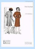 1930s Vintage New York Sewing Pattern 109 Uncut Toddler Girls Slender Coat Sz 6