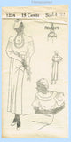 New York 1224: 1930s Lovely Uncut Misses Afternoon Dress 32B Vintage Sewing Pattern