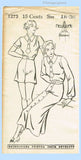 New York 1273: 1930s Uncut Misses Shorts Skirt Blouse 36B Vintage Sewing Pattern