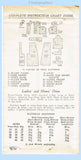 New York 1283: 1930s Darling Uncut Misses Tailored Dress 32B Vintage Sewing Pattern