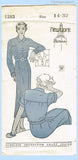 New York 1283: 1930s Darling Uncut Misses Tailored Dress 32B Vintage Sewing Pattern