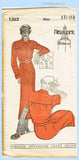 New York 1283: 1930s Darling Uncut Misses Tailored Dress 34B Vintage Sewing Pattern