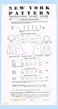 New York Pattern 1314 Envelope Back