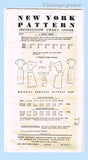 1950s Vintage New York Sewing Pattern 1337 Uncut Misses Slender Dress Sz 37 Bust