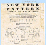 New York Pattern 1398 Pattern Pieces