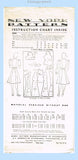 1940s Vintage New York Sewing Pattern 1499 Uncut Misses WWII Dress Sz 34 B