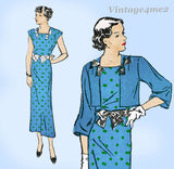 New York 1565: 1930s Uncut Misses Dress & Jacket Sz 40 B Vintage Sewing Pattern