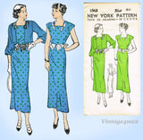 New York 1565: 1930s Uncut Misses Dress & Jacket Sz 40 B Vintage Sewing Pattern