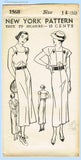 New York 1568: 1930s Uncut Misses Sun Dress & Jacket 32 B Vintage Sewing Pattern