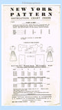 1950s Vintage New York Sewing Pattern 1632 Stylish Uncut Misses Peplum Suit 30 B