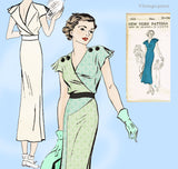 New York 173: 1930s Uncut Misses Sun Back Dress 38 B Vintage Sewing Pattern