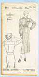 New York 193: 1930s Classic Uncut Misses Street Dress 36 B Vintage Sewing Pattern
