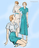 New York 220: 1930s Uncut Misses Sports Ensemble 34 B Vintage Sewing Pattern
