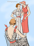 New York 238: 1930s Uncut Petite Misses Sun Dress 29 B Vintage Sewing Pattern