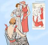 New York 238: 1930s Uncut Petite Misses Sun Dress 29 B Vintage Sewing Pattern
