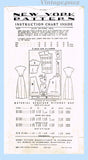 New York 475: 1940s Lovely Misses Street Dress Sz 34 B Vintage Sewing Pattern