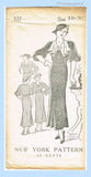 New York 527: 1930s Stylish Uncut Misses Street Dress 36 B Vintage Sewing Pattern