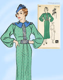 New York 562: 1930s Chic Uncut Misses Street Dress Sz 32 B Vintage Sewing Pattern