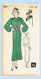 New York 562: 1930s Chic Uncut Misses Street Dress Sz 32 B Vintage Sewing Pattern