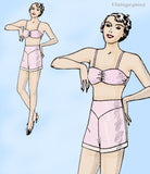 New York 567: 1930s Rare Uncut Misses 2 PC Dance Set 38 B Vintage Sewing Pattern