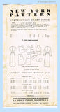 New York 569: 1950s Uncut Designer Misses Dress Sz 32 B Vintage Sewing Pattern