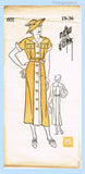 New York 601: 1930s Uncut Misses Sailor Dress Sz 36 B Vintage Sewing Pattern