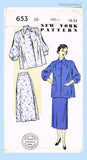 New York Pattern No. 653 - Maternity Dress, Early 1950s