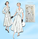 New York 658: 1950s Uncut Misses  Street Dress Sz 32 B Vintage Sewing Pattern