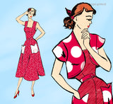 New York 693: 1950s Chic Misses Sun Dress & Topper Sz 32 B Vintage Sewing Pattern