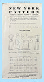 New York 700: 1950s Stylish Uncut Misses Dress Sz 33 B Vintage Sewing Pattern