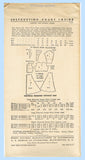 New York 709: 1930s Darling Uncut Misses Swing Dress Sz 36 B Vintage Sewing Pattern