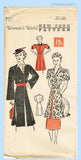 New York 710: 1930s Stylish Uncut Misses Tunic Blouse 38 B Vintage Sewing Pattern