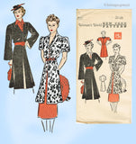 New York 710: 1930s Stylish Uncut Misses Tunic Blouse 38 B Vintage Sewing Pattern